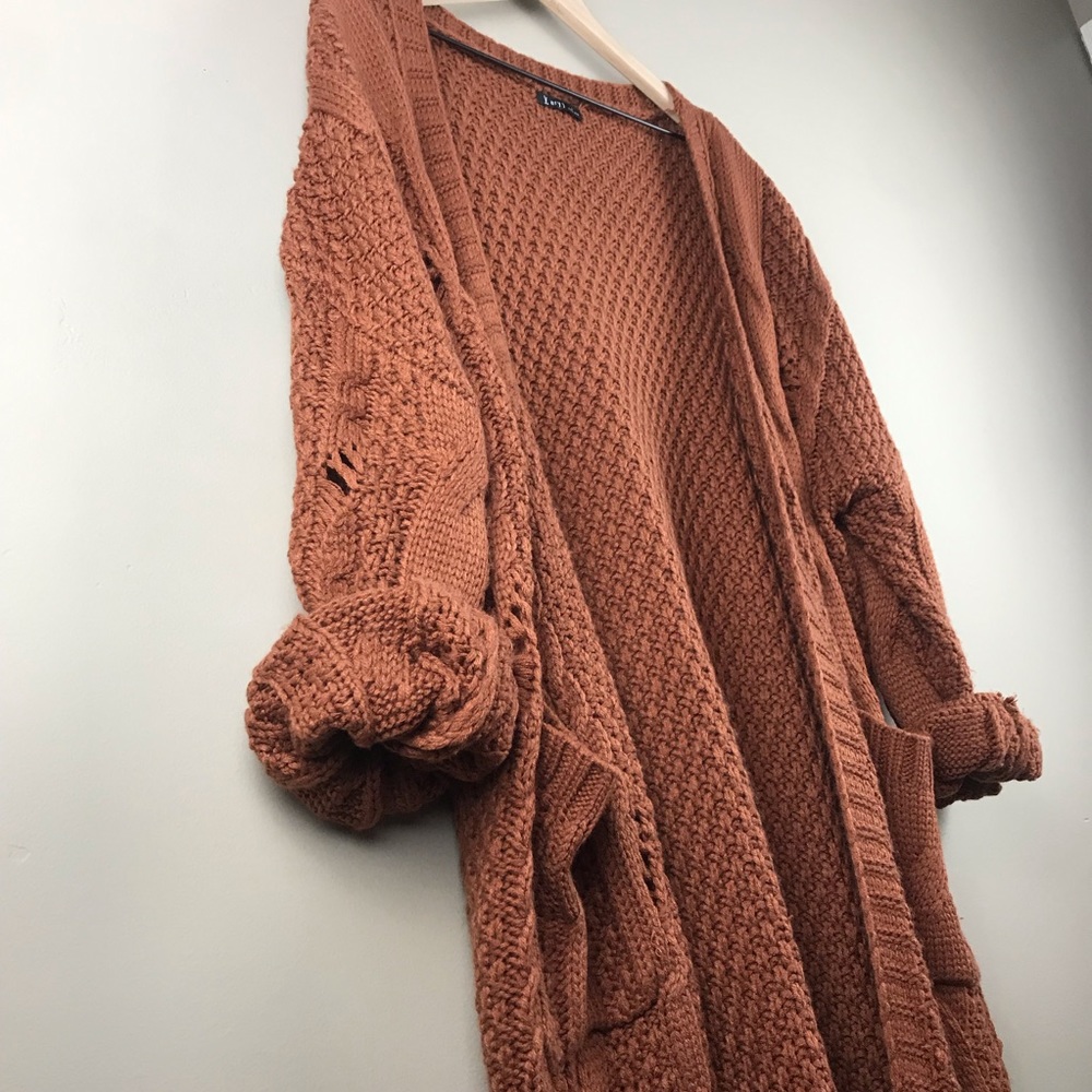 VERY J || Long Knit Cardigan - Picture 8 of 8